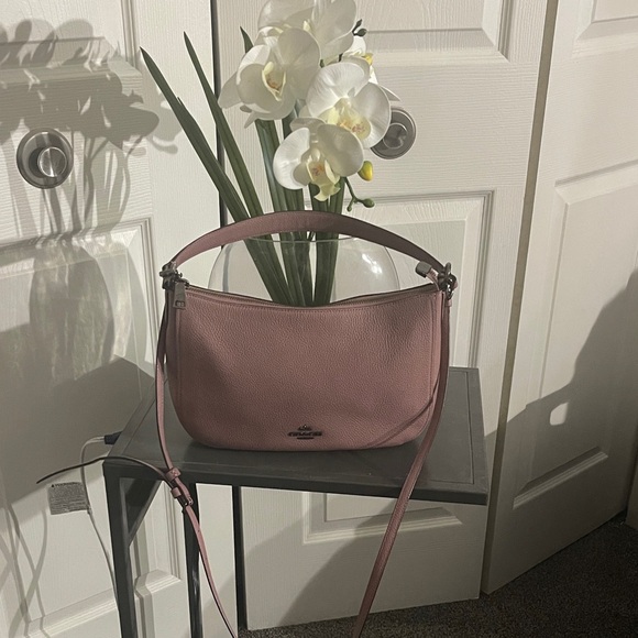 Coach Handbags - Coach Blush Pink Leather Shoulder Bag